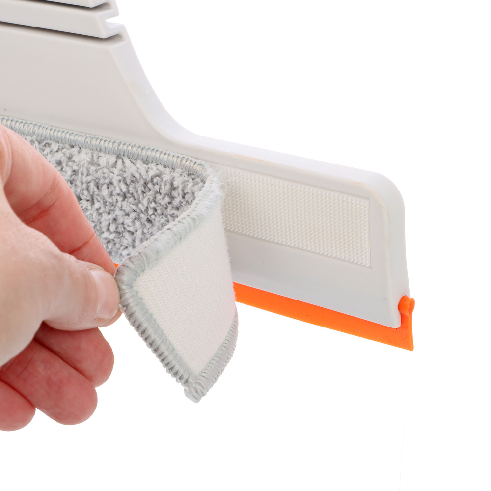 Окномойка тм VETTA, телескоп. ручка 75-116см, водосгон 28х6см, полипропилен, нерж.сталь, микрофибра, арт.№ 444-418