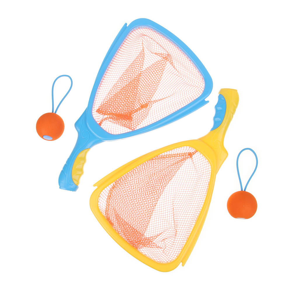 SILAPRO Набор ракеток 30х19см, мяч 4.5см, PP, EVA, нейлон, арт.№ 134-021