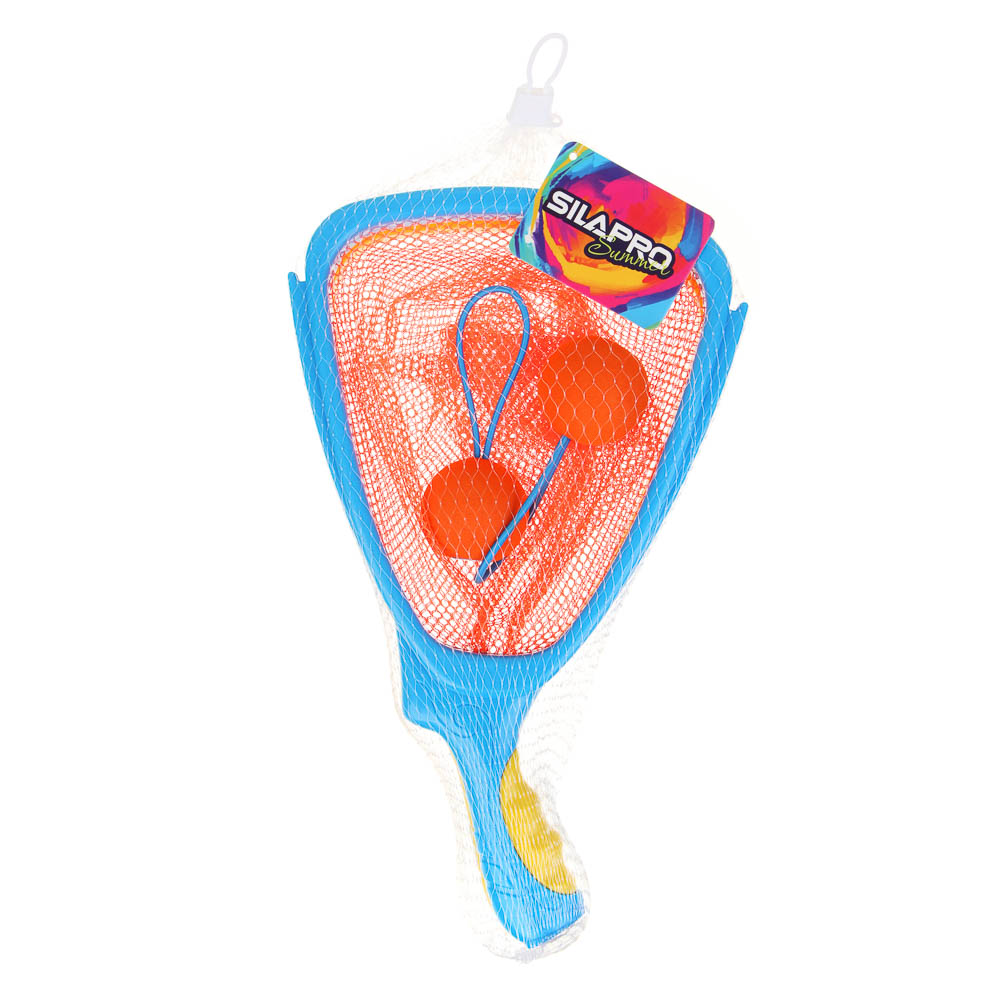 SILAPRO Набор ракеток 30х19см, мяч 4.5см, PP, EVA, нейлон, арт.№ 134-021