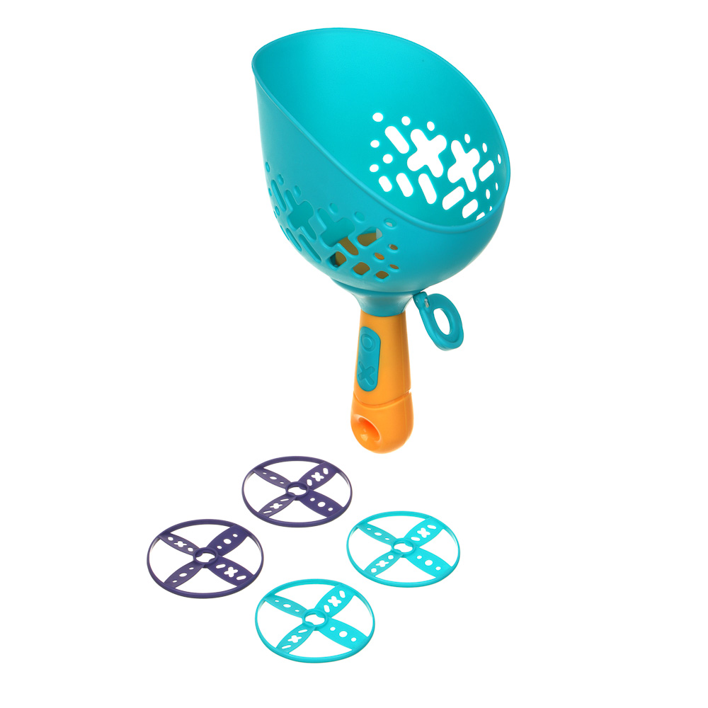 SILAPRO Набор для запуска дисков (ракетка 24x16x12см-1шт, диски 6.5см-4шт), PP, арт.№ 134-022