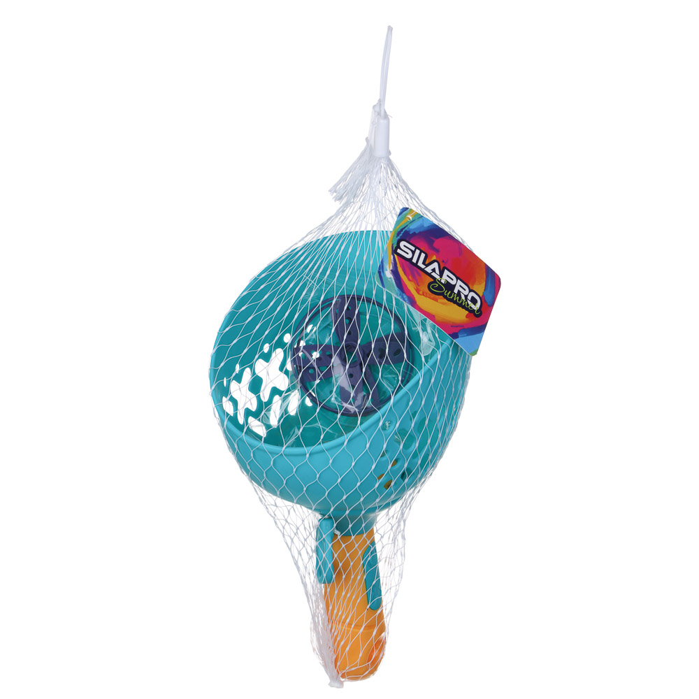 SILAPRO Набор для запуска дисков (ракетка 24x16x12см-1шт, диски 6.5см-4шт), PP, арт.№ 134-022