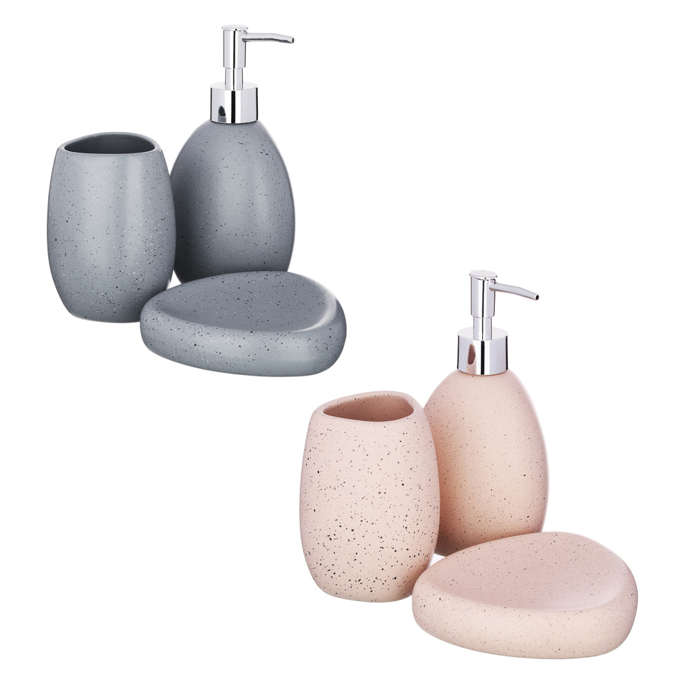 VETTA Набор для ванной 3 пр., керамика, "Богема", 2 цвета, арт.№ 463-899