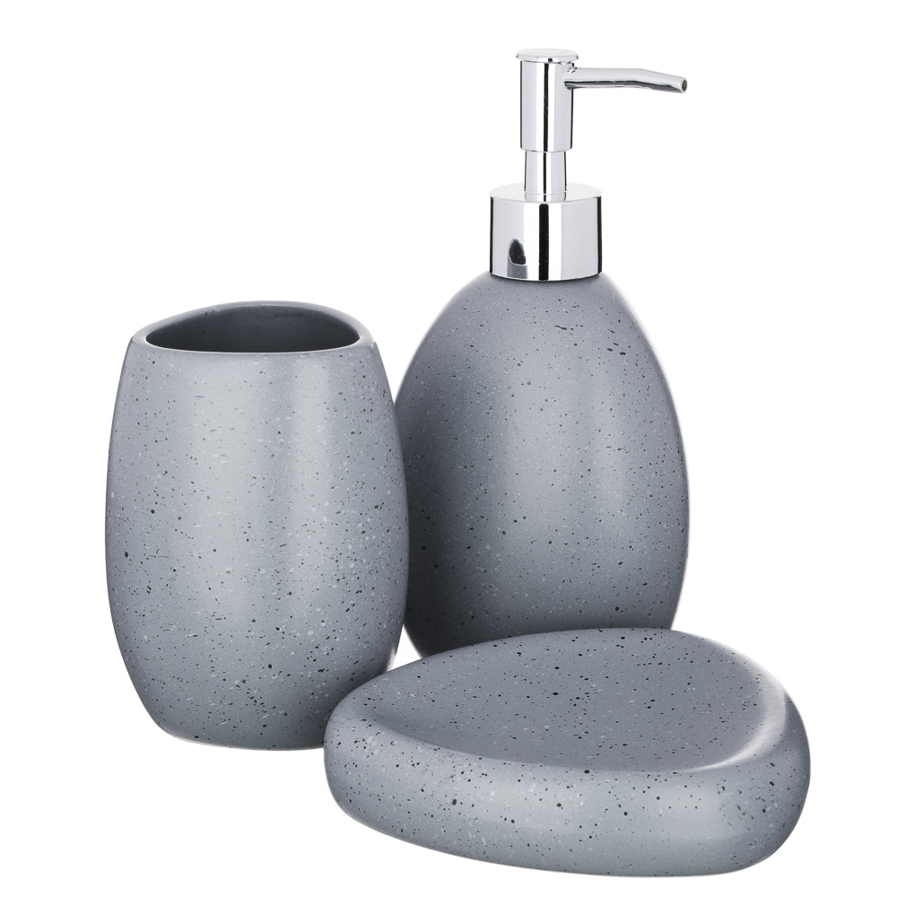 VETTA Набор для ванной 3 пр., керамика, "Богема", 2 цвета, арт.№ 463-899