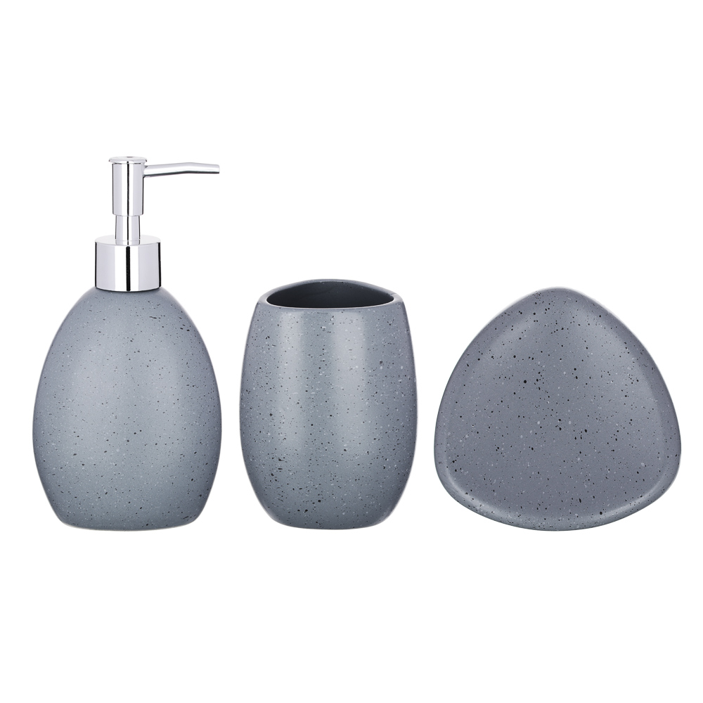 VETTA Набор для ванной 3 пр., керамика, "Богема", 2 цвета, арт.№ 463-899