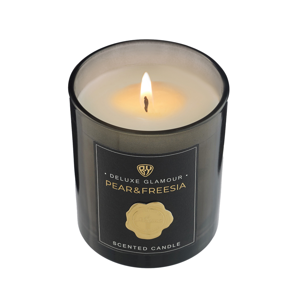 BY Свеча ароматизированная Deluxe Glamour, 200гр., Pear&Freesia, арт.№ 412-230