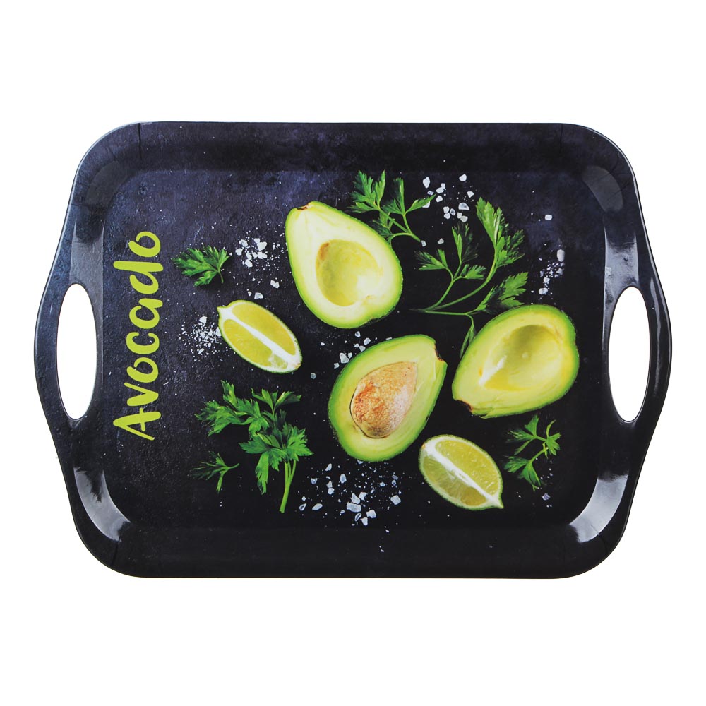 VETTA Авокадо Поднос, пластик, 36х26х1,5см, 2 дизайна, арт.№ 862-416
