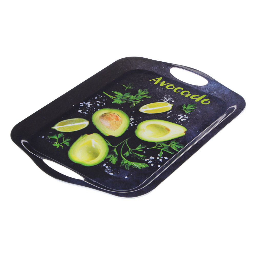 VETTA Авокадо Поднос, пластик, 36х26х1,5см, 2 дизайна, арт.№ 862-416