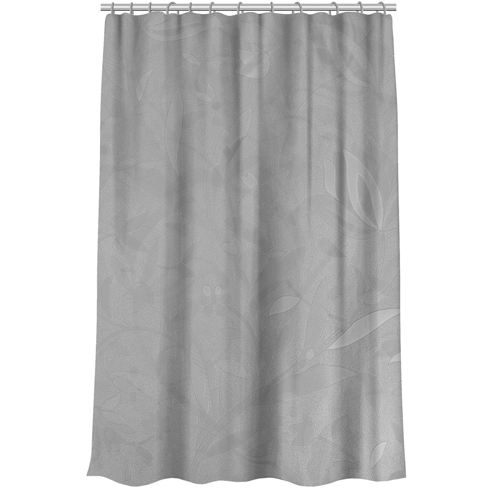 VETTA Шторка для ванной, ЭВА, 80 г/м2, 180x180см, 12 колец, с рисунком цветов, 2 дизайна, арт.№ 461-504
