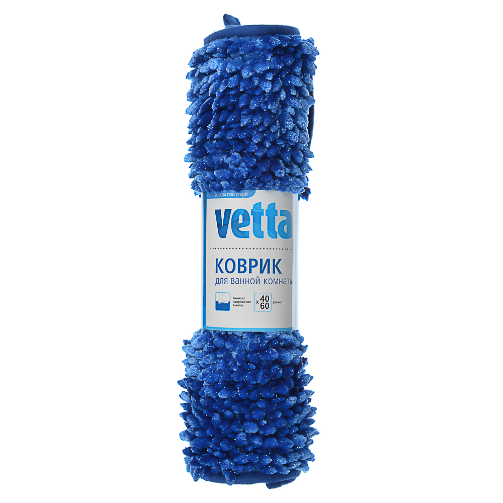 VETTA Коврик для ванной, шенилл с люрексом, 40х60, микрофибра, 2 цвета, арт.№ 462-684