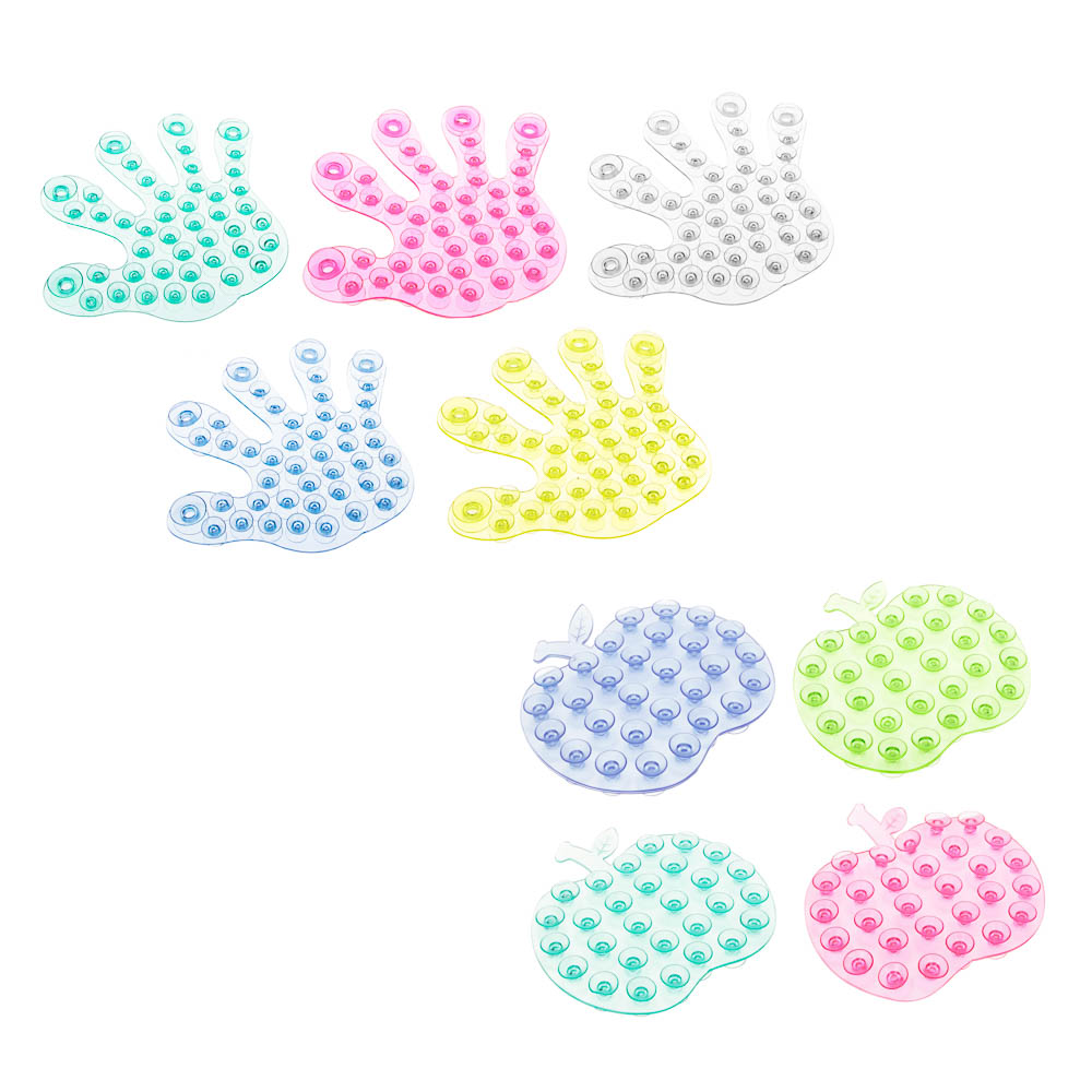 VETTA Мыльница на присосках, силикон, 5 цветов, арт.№ 463-051