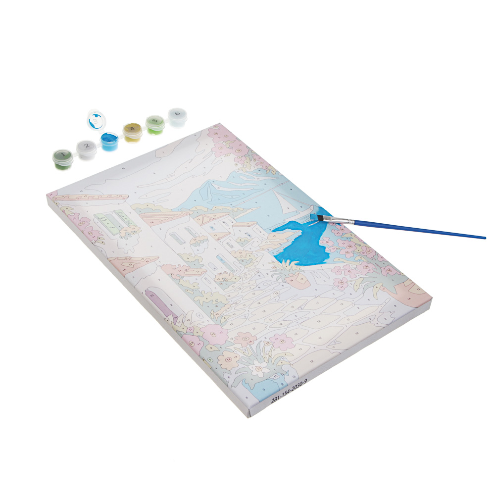 ХОББИХИТ Картина по номерам, комплект (основа, акриловые краски, кисть), 20х30см, арт.№ 281-154