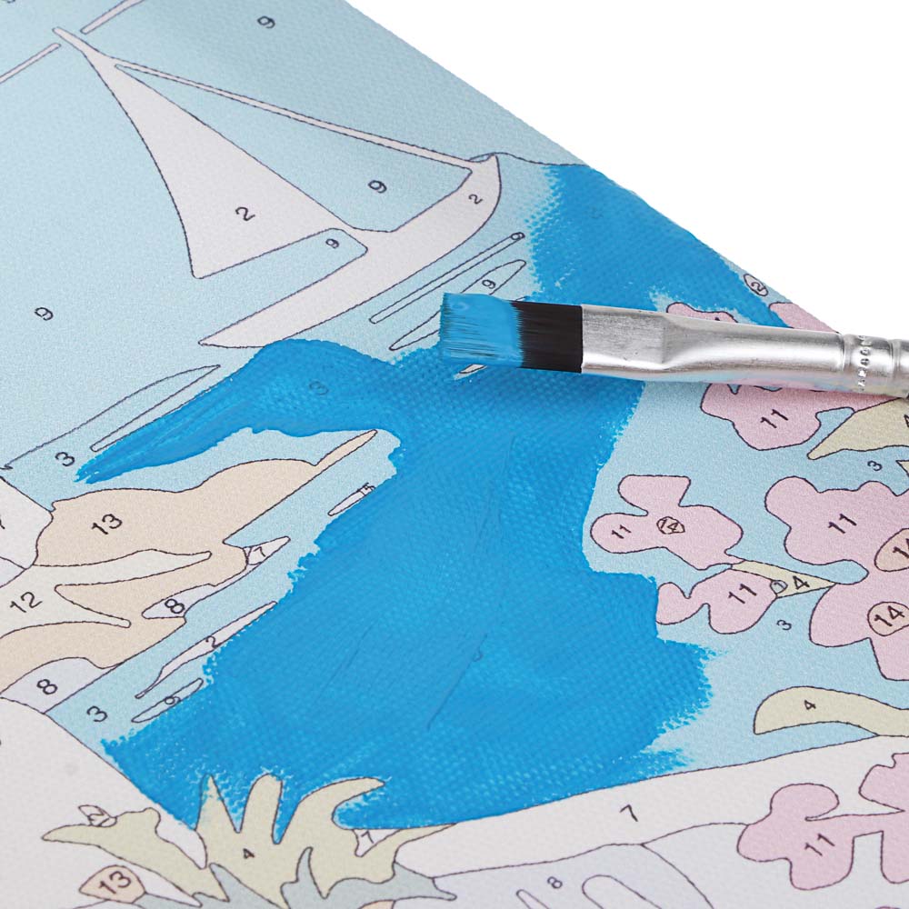 ХОББИХИТ Картина по номерам, комплект (основа, акриловые краски, кисть), 20х30см, арт.№ 281-154