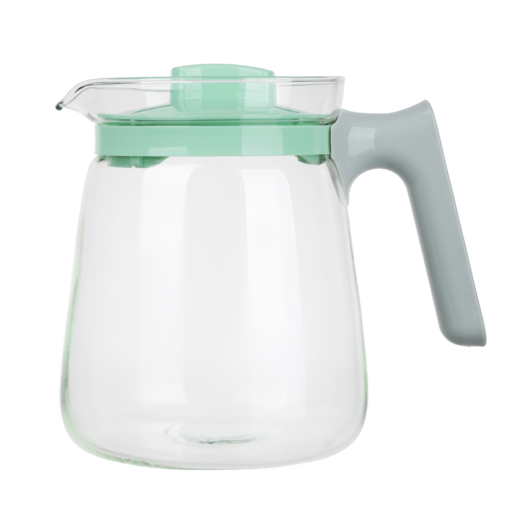 Кувшин с пластиковой крышкой тм MILLIMI, 2000мл, стекло, инд. упак, арт.№ 878-699