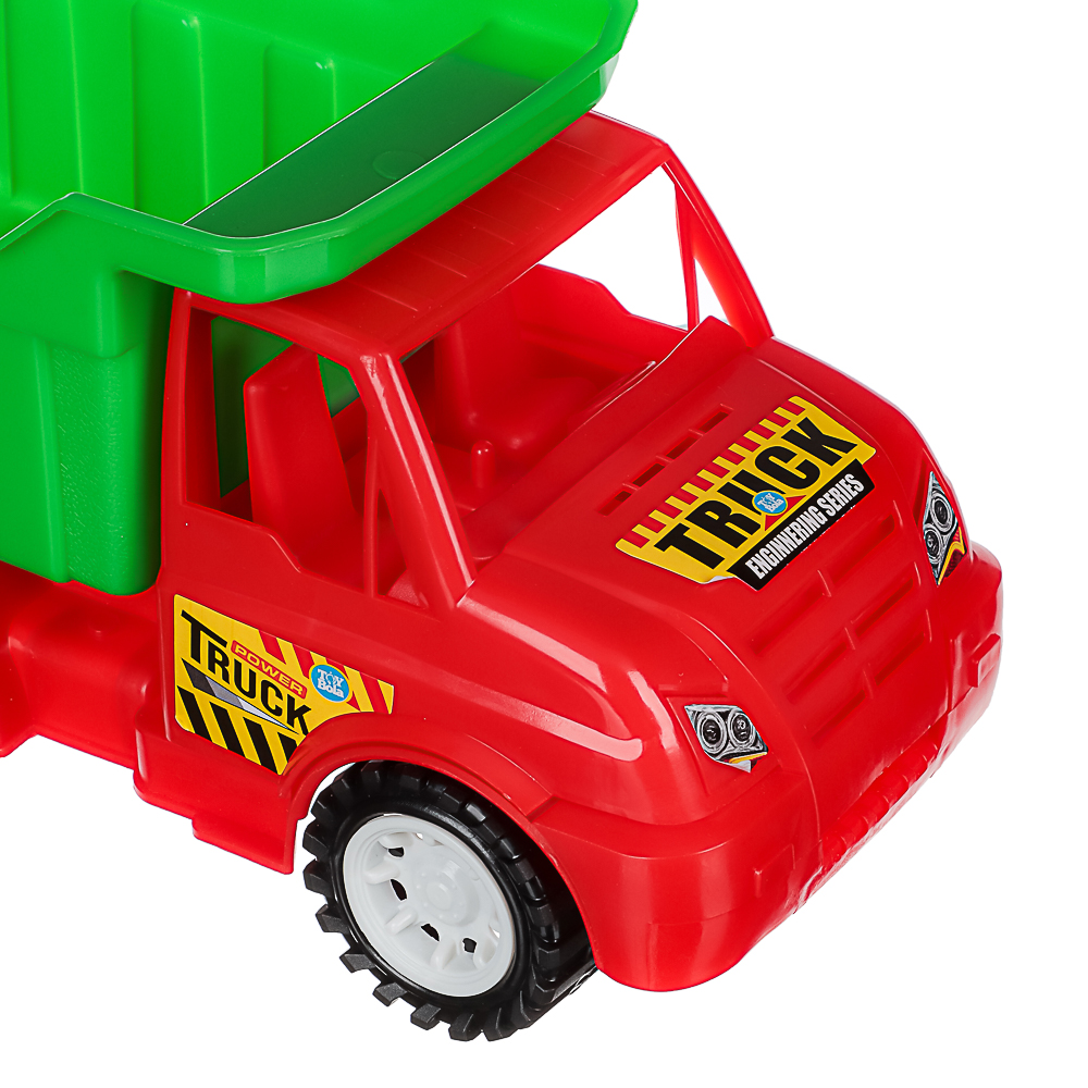 ИГРОЛЕНД Игрушка камазик, пластик, 11x23x13 см, 4 дизайна, для детей 3+, арт.№ 292-461