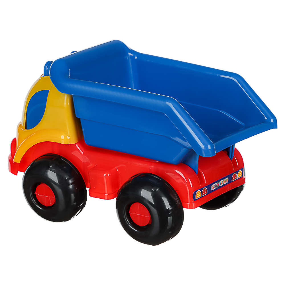 ИГРОЛЕНД Самосвал игрушечный в сетке, пластик, 16х26х17 см, 3 дизайна, для детей 3+, арт.№ 292-462