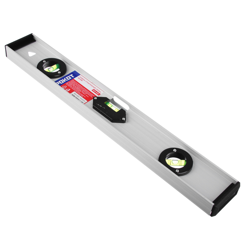 РОКОТ Уровень строительный "Рельс", 400 мм, арт.№ 659-035