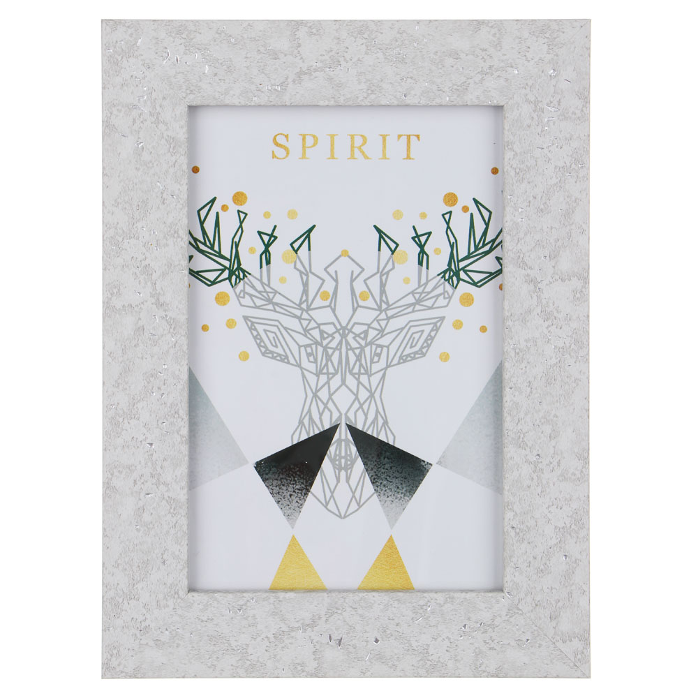 Фоторамка, 10х15 см, пластик, стекло, арт.23-58, 3 цвета, арт.№ 520-821