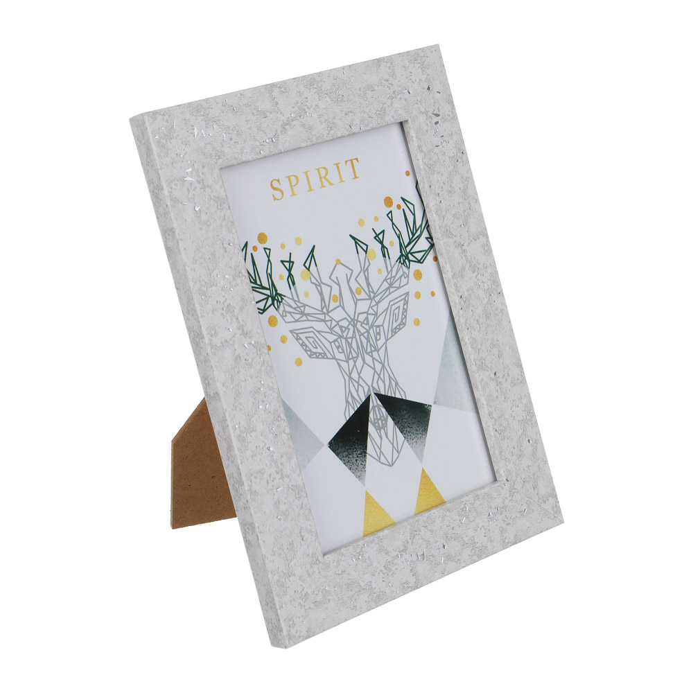 Фоторамка, 10х15 см, пластик, стекло, арт.23-58, 3 цвета, арт.№ 520-821