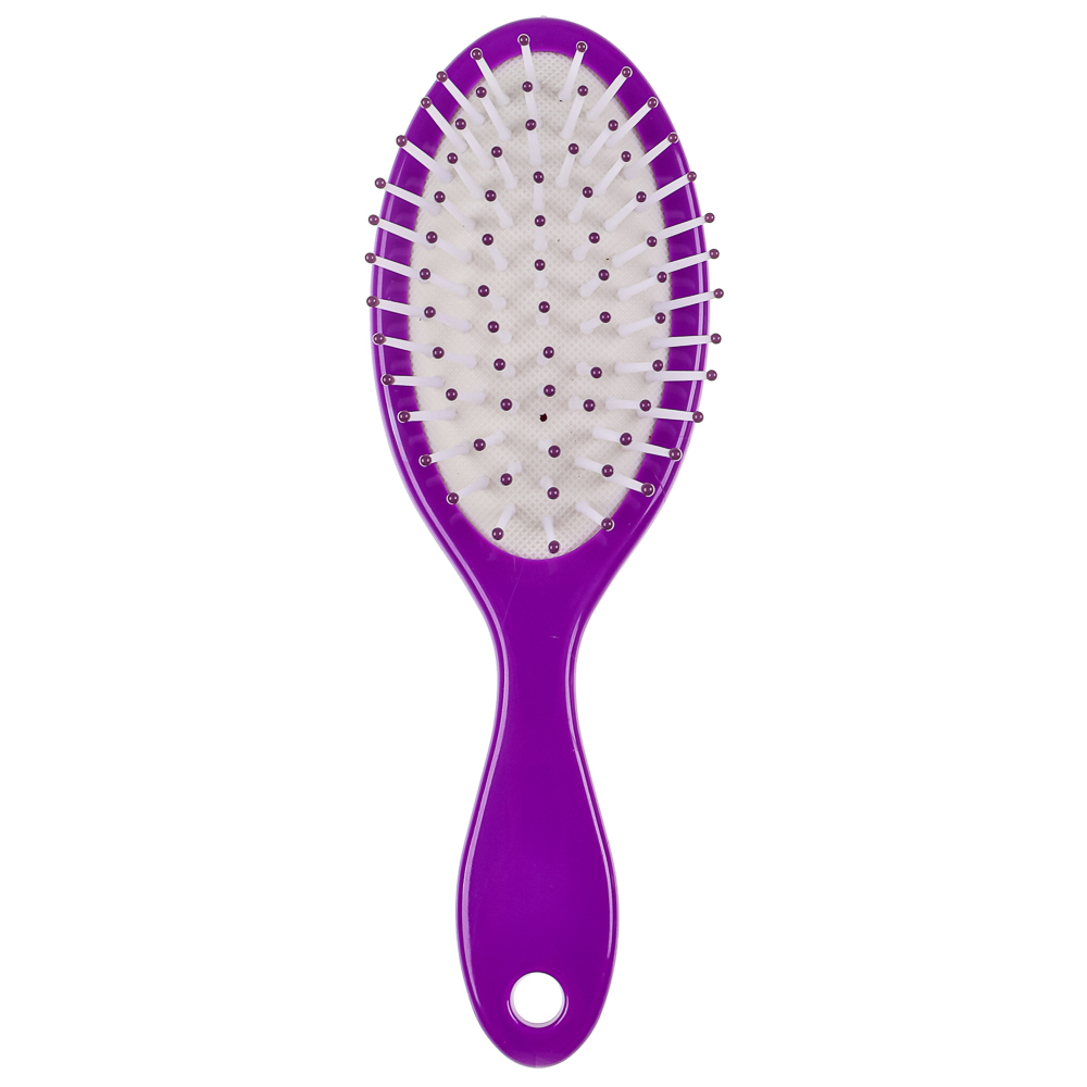 Расческа массажная тм ЮНИLOOK, пластик, 17,7х5,7см, 4 цвета, арт.№ 356-929