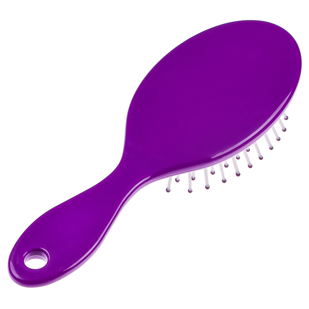 Расческа массажная тм ЮНИLOOK, пластик, 17,7х5,7см, 4 цвета, арт.№ 356-929
