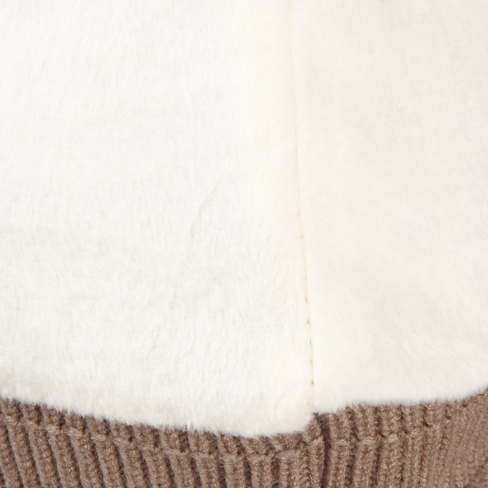 GALANTE Шапка женская с помпоном на подкладе, р-р 56-58, беж, СЗШМП24-22, арт.№ 314-838