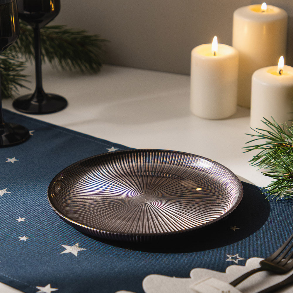 MILLIMI Ноэль Тарелка десертная, 19,5х1,5см, стекло, арт.№ 820-841