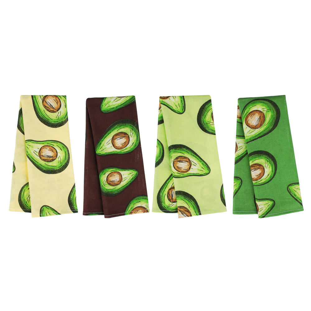 PROVANCE Весна Полотенце кухонное, рогожка 100% хлопок, 35х60см, 4 дизайна, арт.№ 434-099