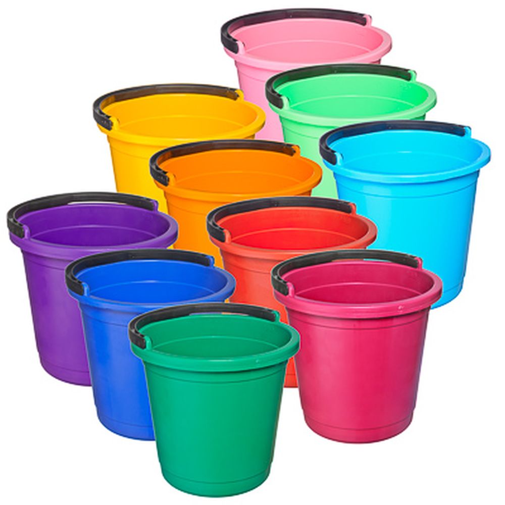 Ведро пластмассовое 5л, 10 цветов, арт.№ 444-031