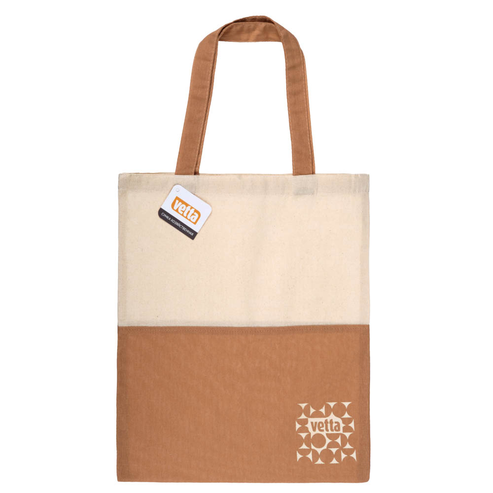 VETTA Сумка-шоппер хозяйственная, хлопок ЭКО, 35х40см, 4 дизайна, арт.№ 467-222