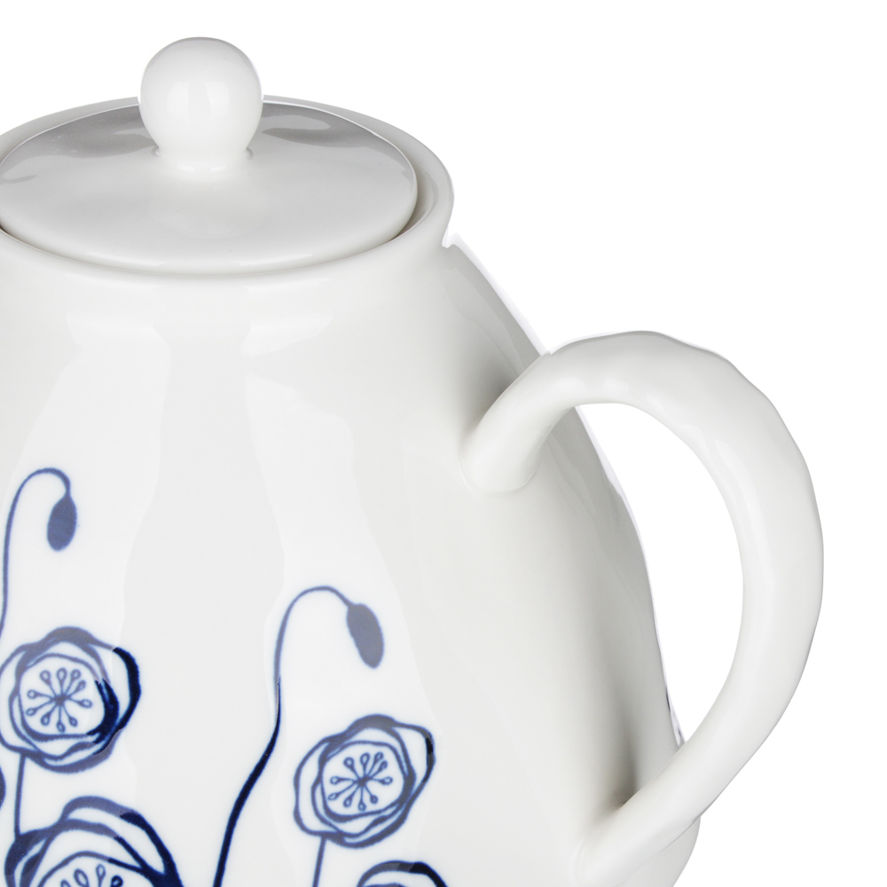 MILLIMI Индиго Чайник заварочный, 1100мл, 19,5х16х13,5см, керамика, арт.№ 824-464