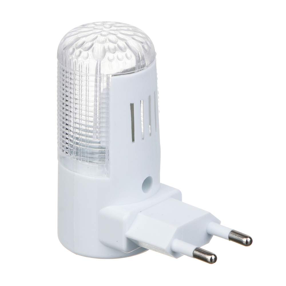 Светильник-ночник светодиодный BY с выкл., 220-240В, 0,5Вт, 8х7х3см, 4 LED, пластик, арт.№ 920-014