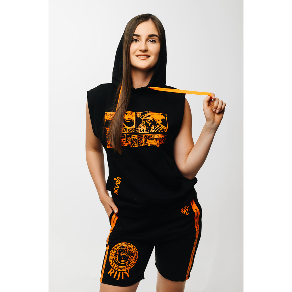 BY Шорты женские LOGO, хлопок, р-р XS-XL, 3 цвета, арт.№ 838-077