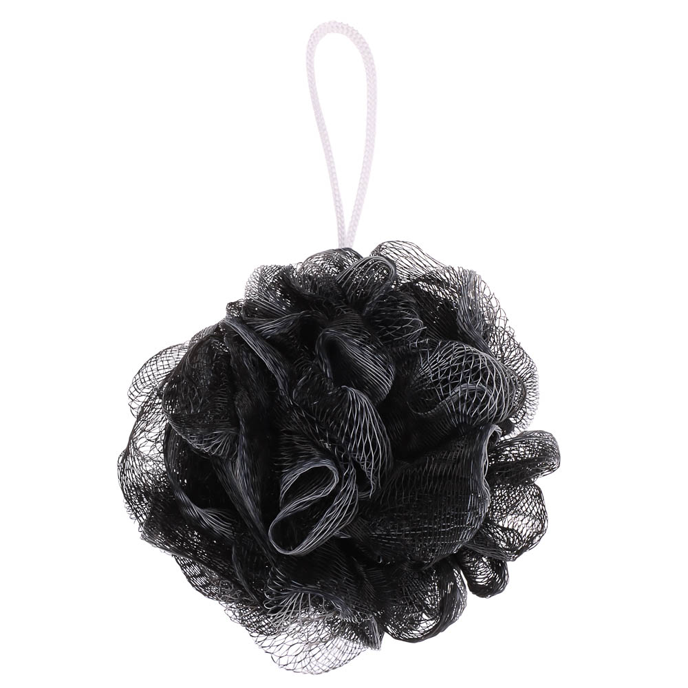 ЮL Мочалка шар роза с подвесом, полиэтилен, 40гр, 5-6 цветов, МС24-03, арт.№ 361-011