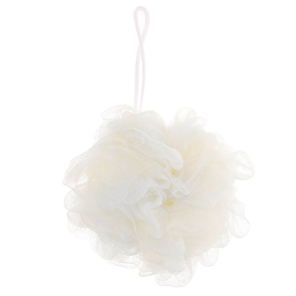 ЮL Мочалка шар роза с подвесом, полиэтилен, 40гр, 5-6 цветов, МС24-03, арт.№ 361-011