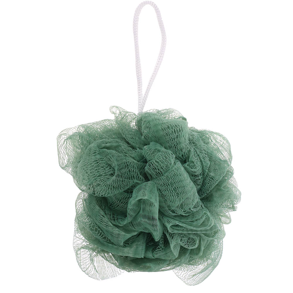 ЮL Мочалка шар роза с подвесом, полиэтилен, 40гр, 5-6 цветов, МС24-03, арт.№ 361-011