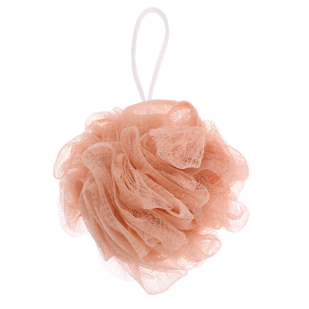 ЮL Мочалка шар роза с подвесом, полиэтилен, 40гр, 5-6 цветов, МС24-03, арт.№ 361-011