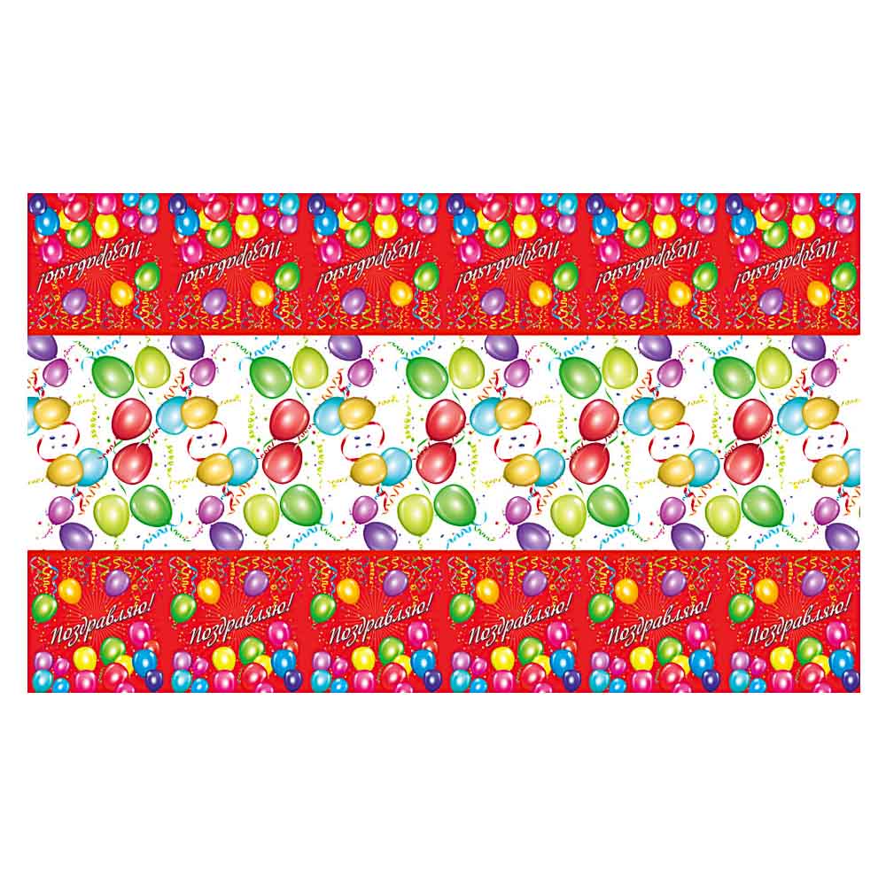 Скатерть праздничная тм Fntastic, 180х108см, полиэтилен, 30мкм, 2 вида, арт.№ 530-218