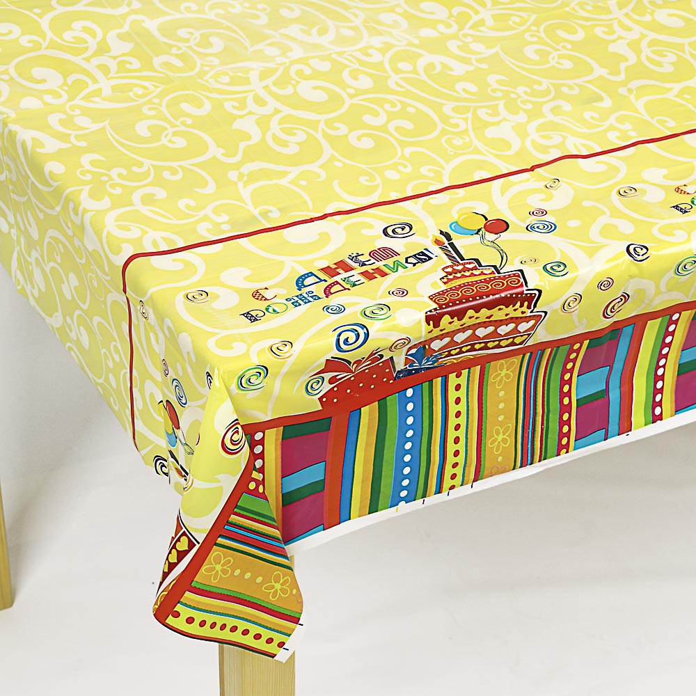 Скатерть праздничная тм Fntastic, 180х108см, полиэтилен, 30мкм, 2 вида, арт.№ 530-218