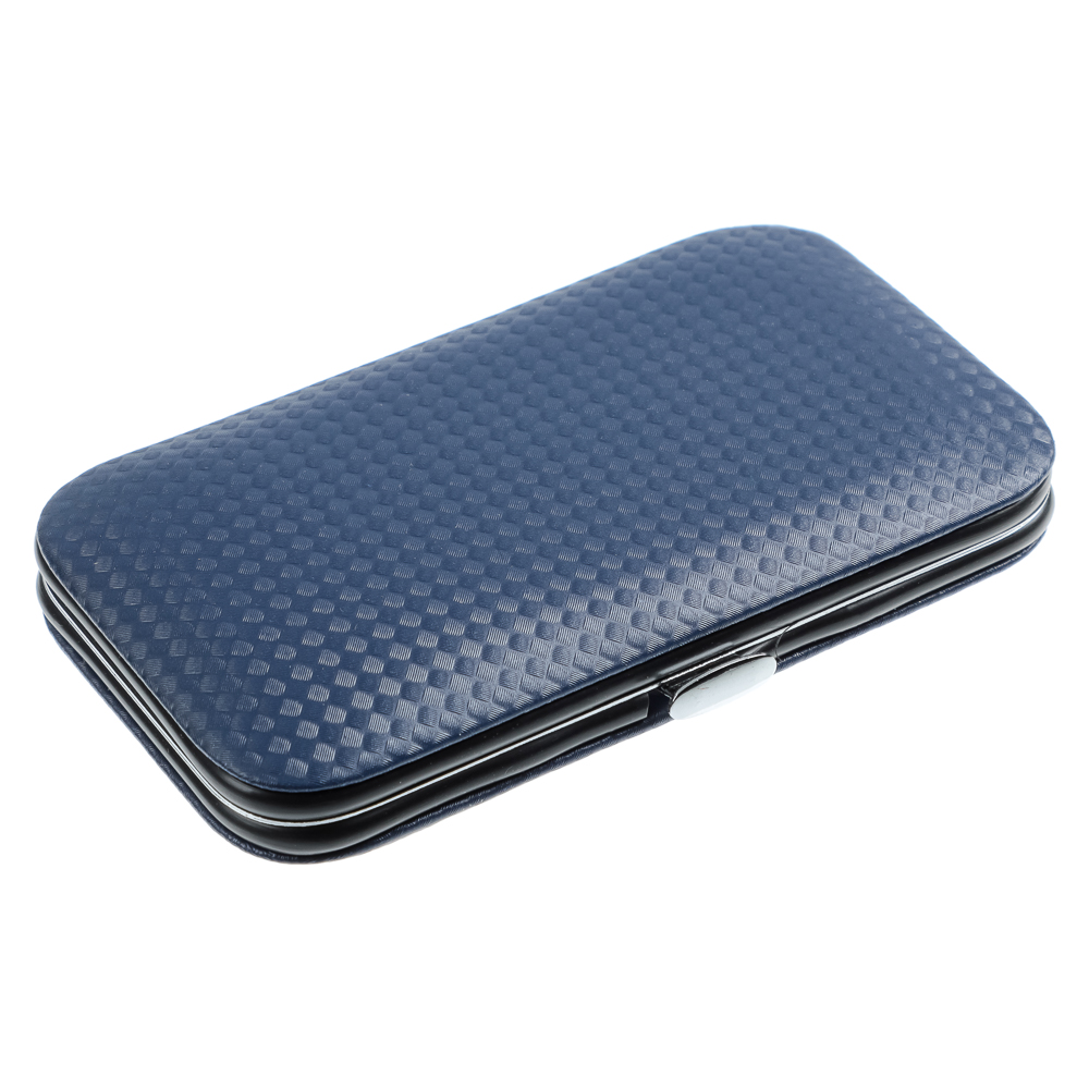 ЮНИLOOK Набор маникюрный 8 предметов, металл, 10,7х6см, 3 цвета, арт.№ 305-377