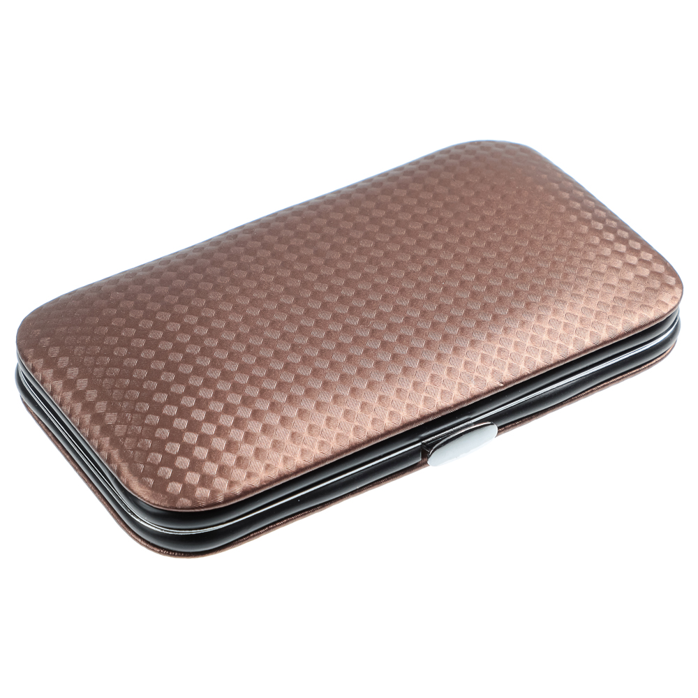 ЮНИLOOK Набор маникюрный 8 предметов, металл, 10,7х6см, 3 цвета, арт.№ 305-377