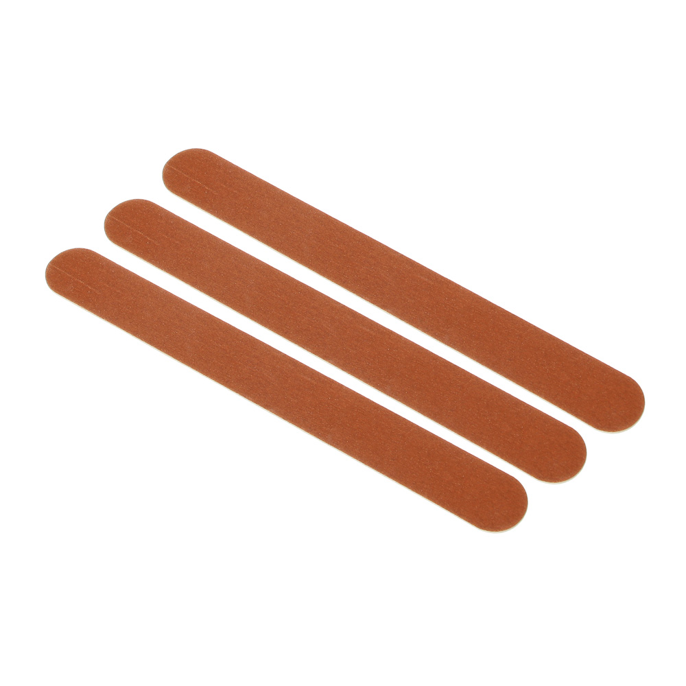 ЮНИLOOK Набор пилок наждачных 2-х сторонних для ногтей 240/240 грит 3 шт, щепа, 17,8см, арт.№ 305-349