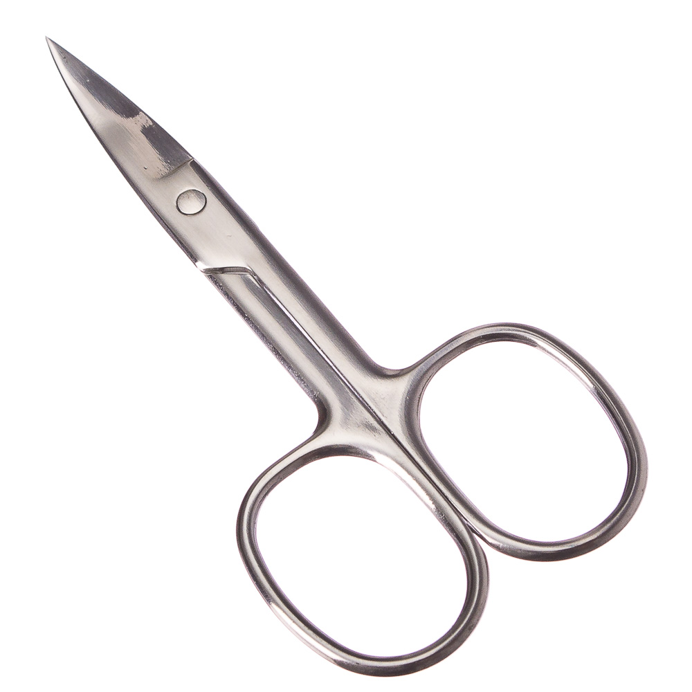 ЮНИLOOK Ножницы маникюрные для ногтей и кутикулы с загнутыми лезвиями, сталь, 8,8см, арт.№ 305-168