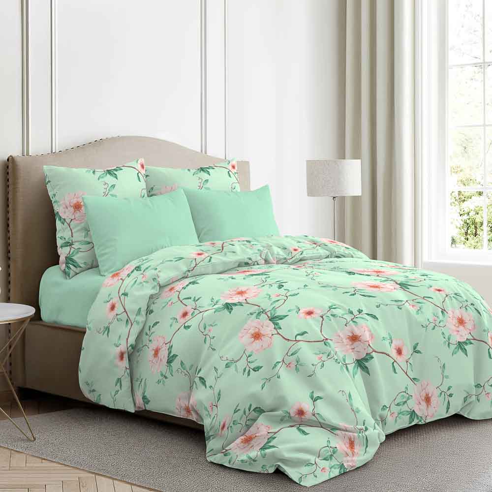 PROVANCE Магия мяты Простыня 1,5, 150х220см, поплин 110гр/м, 100% хлопок, 2 цвета, арт.№ 432-051