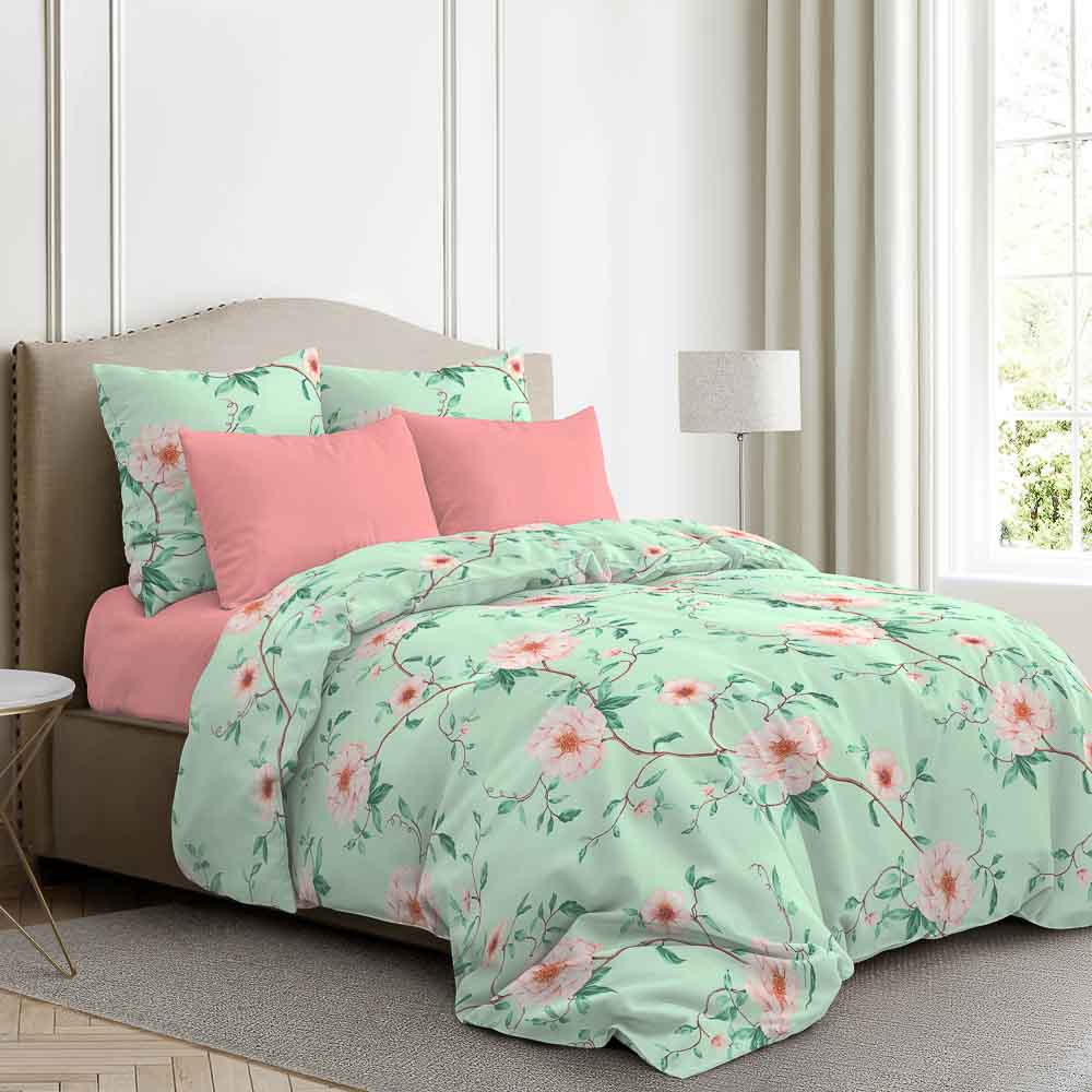 PROVANCE Магия мяты Простыня 1,5, 150х220см, поплин 110гр/м, 100% хлопок, 2 цвета, арт.№ 432-051