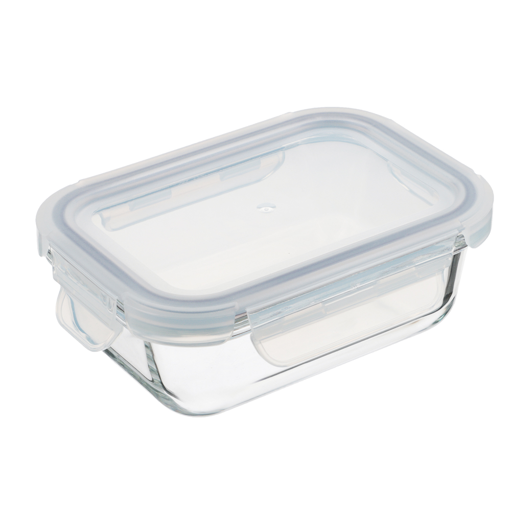 VETTA Контейнер для продуктов на защелках 370мл, жаропрочное стекло, арт.№ 825-030