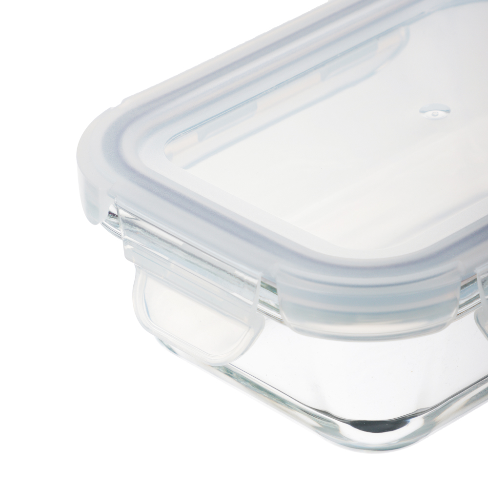 VETTA Контейнер для продуктов на защелках 370мл, жаропрочное стекло, арт.№ 825-030