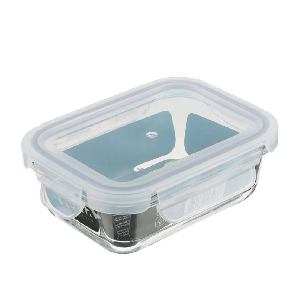 VETTA Контейнер для продуктов на защелках 370мл, жаропрочное стекло, арт.№ 825-030