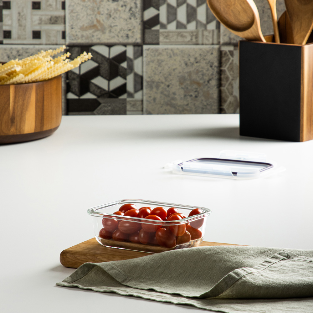 VETTA Контейнер для продуктов на защелках 370мл, жаропрочное стекло, арт.№ 825-030