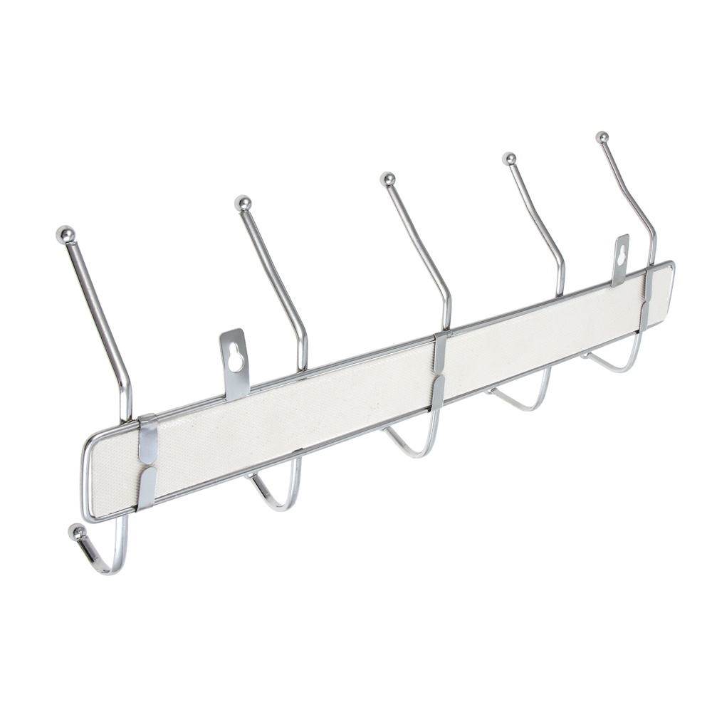 Вешалка настенная тм VETTA Мрамор, 5 крючков, цвет хром, арт.№ 465-002