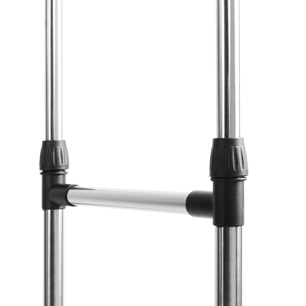 VETTA Вешалка напольная двойная, телескоп., на колесах, металл, пластик, 80x42x80(160)см, арт.№ 465-118